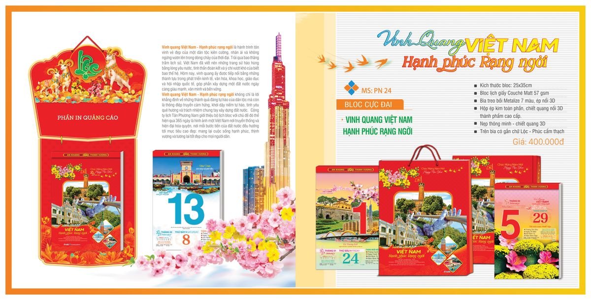 Lịch Bloc TPN 2027 TPNBLOC27 Quà Tết Công Đoàn Đầy Đủ Hóa Đơn VAT