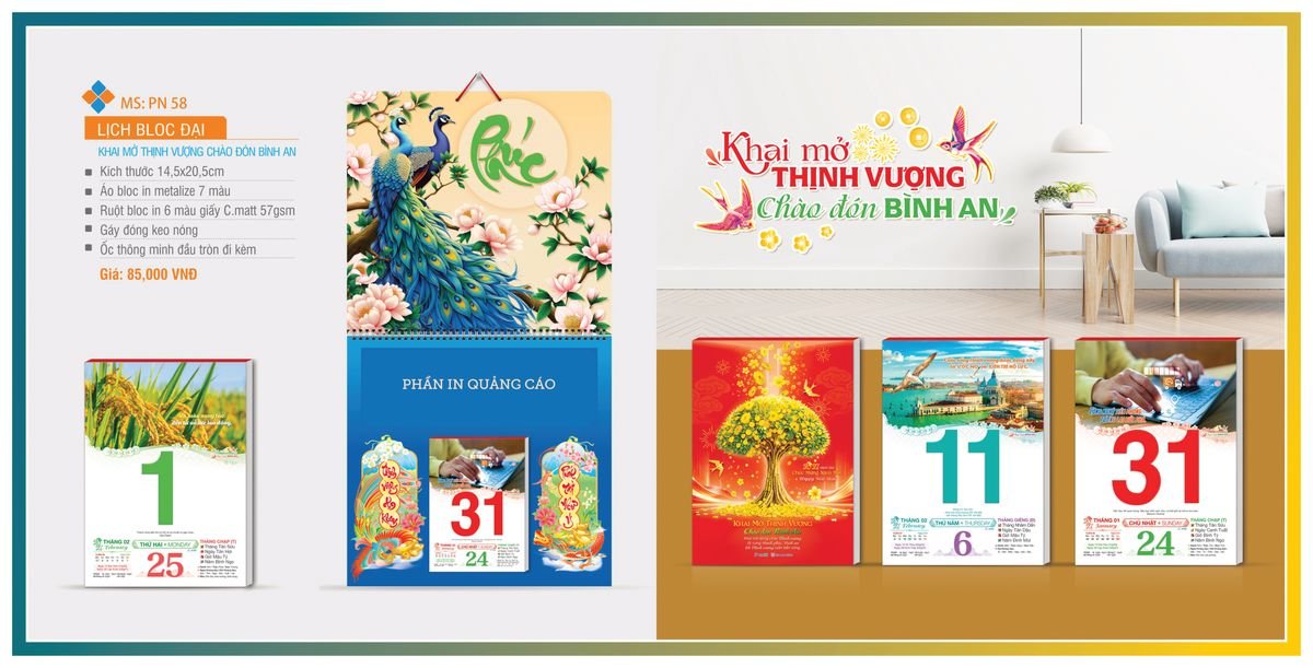 Lịch Bloc TPN 2027 TPNBLOC65 Quà Tết Công Đoàn Đầy Đủ Hóa Đơn VAT