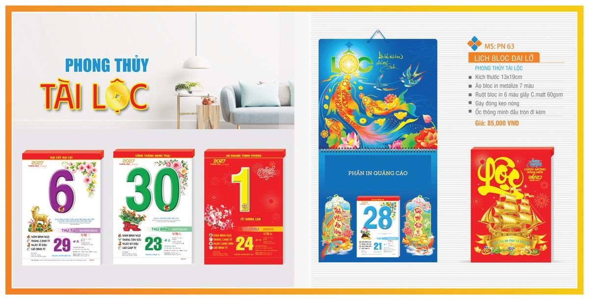 Lịch Bloc TPN 2027 TPNBLOC70 Quà Tết Công Đoàn Đầy Đủ Hóa Đơn VAT
