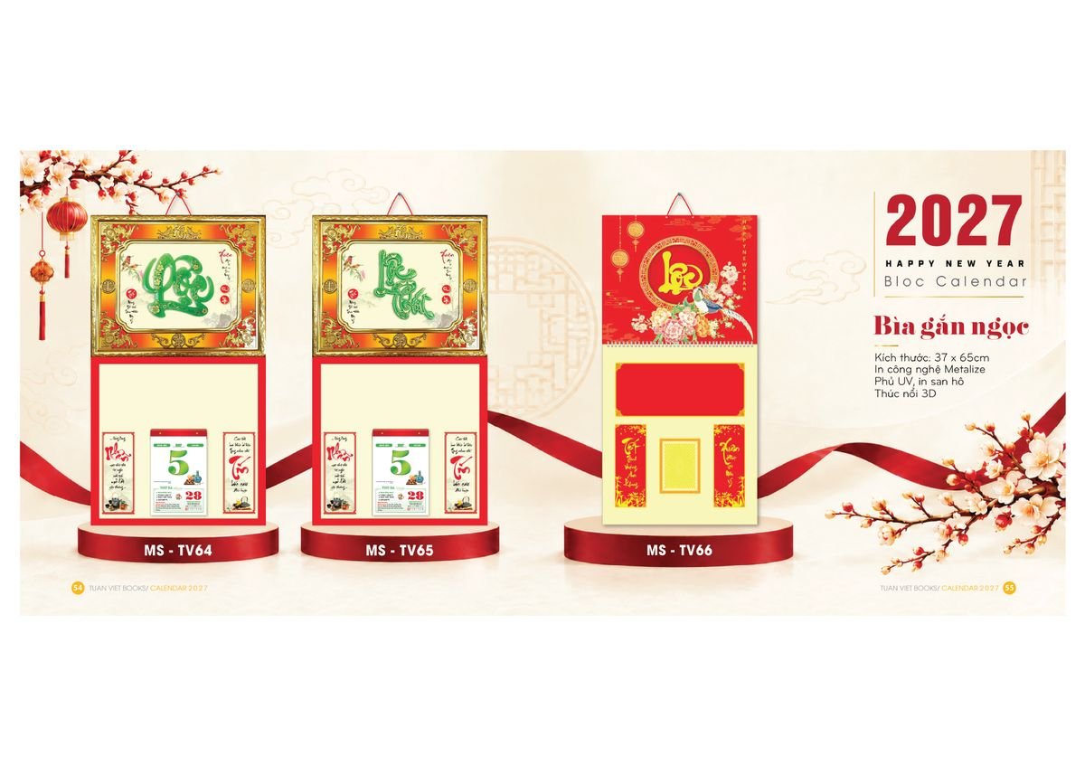 Lịch Để Bàn TV 2027 TV28 Quà Tết Công Đoàn Đầy Đủ Hóa Đơn VAT