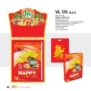 Lịch Bloc Siêu Đại 2027 VL Mẫu VL05 (20 x 30cm) Quà Tết Công Đoàn Đầy Đủ Hóa Đơn VAT in logo doanh nghiệp quà tặng Tết tại Quà Tặng Công Đoàn