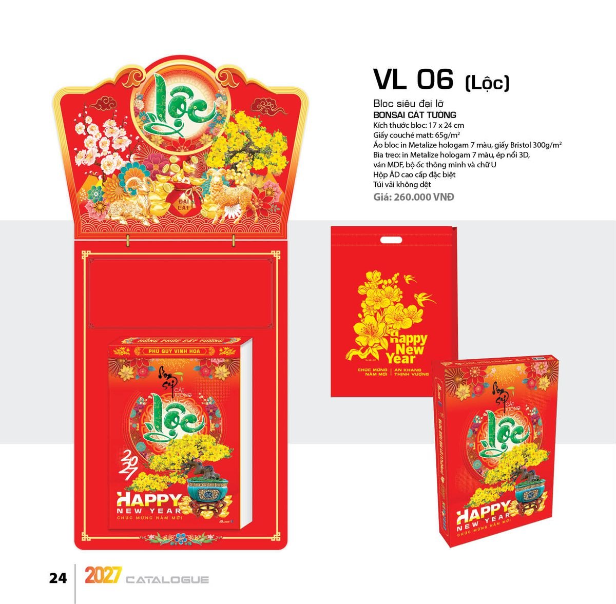Lịch Bloc Siêu Đại 2027 VL Mẫu VL06 (17 x 24cm) Quà Tết Công Đoàn Đầy Đủ Hóa Đơn VAT Lịch Bloc Siêu Đại 2027 VL Mẫu VL06 (17 x 24cm) Quà Tết Công Đoàn Đầy Đủ Hóa Đơn VAT in logo doanh nghiệp quà tặng Tết tại Quà Tặng Công Đoàn