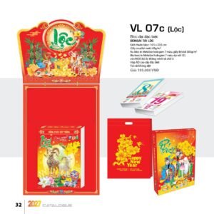 Lịch Bloc Đại Đặc Biệt 2027 VL Mẫu VL07C (29 x 41 cm) Quà Tết Công Đoàn Đầy Đủ Hóa Đơn VAT in logo doanh nghiệp quà tặng Tết tại Quà Tặng Công Đoàn