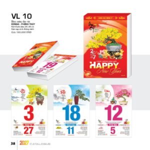 Lịch Bloc Siêu Đại 2027 VL Mẫu VL1011 (20 x 30cm) Quà Tết Công Đoàn Đầy Đủ Hóa Đơn VAT in logo doanh nghiệp quà tặng Tết tại Quà Tặng Công Đoàn