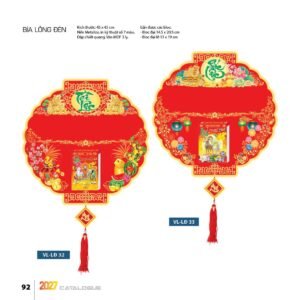 Lịch Bìa Treo 2027 VL Mẫu VLBD (40 x 60cm) Quà Tết Công Đoàn Đầy Đủ Hóa Đơn VAT in logo doanh nghiệp quà tặng Tết tại Quà Tặng Công Đoàn