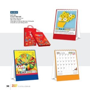 Lịch Bloc 2027 VL Mẫu VLLB02 (29 x 41 cm) Quà Tết Công Đoàn Đầy Đủ Hóa Đơn VAT in logo doanh nghiệp quà tặng Tết tại Quà Tặng Công Đoàn
