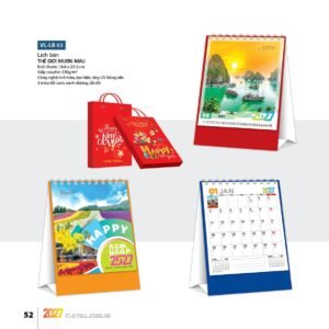 Lịch Bloc 2027 VL Mẫu VLLB03 (29 x 41 cm) Quà Tết Công Đoàn Đầy Đủ Hóa Đơn VAT in logo doanh nghiệp quà tặng Tết tại Quà Tặng Công Đoàn