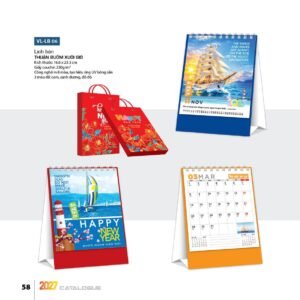 Lịch Bloc 2027 VL Mẫu VLLB06 (29 x 41 cm) Quà Tết Công Đoàn Đầy Đủ Hóa Đơn VAT in logo doanh nghiệp quà tặng Tết tại Quà Tặng Công Đoàn