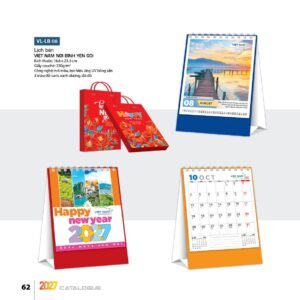Lịch Bloc 2027 VL Mẫu VLLB08 (29 x 41 cm) Quà Tết Công Đoàn Đầy Đủ Hóa Đơn VAT in logo doanh nghiệp quà tặng Tết tại Quà Tặng Công Đoàn