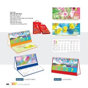 Lịch Bloc 2027 VL Mẫu VLLB11 (29 x 41 cm) Quà Tết Công Đoàn Đầy Đủ Hóa Đơn VAT in logo doanh nghiệp quà tặng Tết tại Quà Tặng Công Đoàn