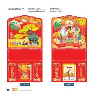 Lịch Treo Tường Lò Xo 2027 VL Mẫu VLLXG09 (37 x 70cm) Quà Tết Công Đoàn Đầy Đủ Hóa Đơn VAT in logo doanh nghiệp quà tặng Tết tại Quà Tặng Công Đoàn