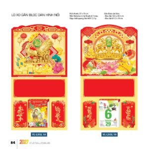 Lịch Treo Tường Lò Xo 2027 VL Mẫu VLLXG18 (37 x 70cm) Quà Tết Công Đoàn Đầy Đủ Hóa Đơn VAT in logo doanh nghiệp quà tặng Tết tại Quà Tặng Công Đoàn