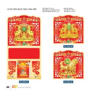 Lịch Treo Tường Lò Xo 2027 VL Mẫu VLLXG23 (37 x 70cm) Quà Tết Công Đoàn Đầy Đủ Hóa Đơn VAT in logo doanh nghiệp quà tặng Tết tại Quà Tặng Công Đoàn
