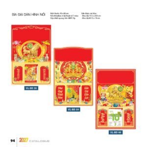 Lịch Bìa Treo 2027 VL Mẫu VLSo (40 x 60cm) Quà Tết Công Đoàn Đầy Đủ Hóa Đơn VAT in logo doanh nghiệp quà tặng Tết tại Quà Tặng Công Đoàn